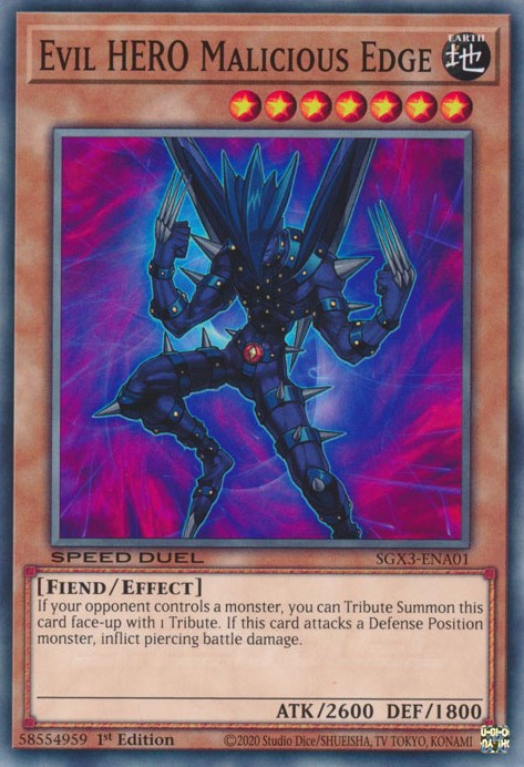Evil HERO Malicious Edge [SGX3-ENA01] Common | Gaming Infinity