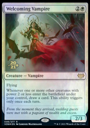 Welcoming Vampire [Innistrad: Crimson Vow Prerelease Promos] | Gaming Infinity