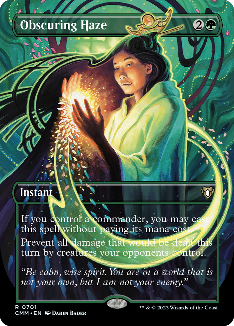 Obscuring Haze (Borderless Alternate Art) [Commander Masters] | Gaming Infinity