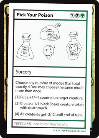 Pick Your Poison (2021 Edition) [Mystery Booster Playtest Cards] | Gaming Infinity