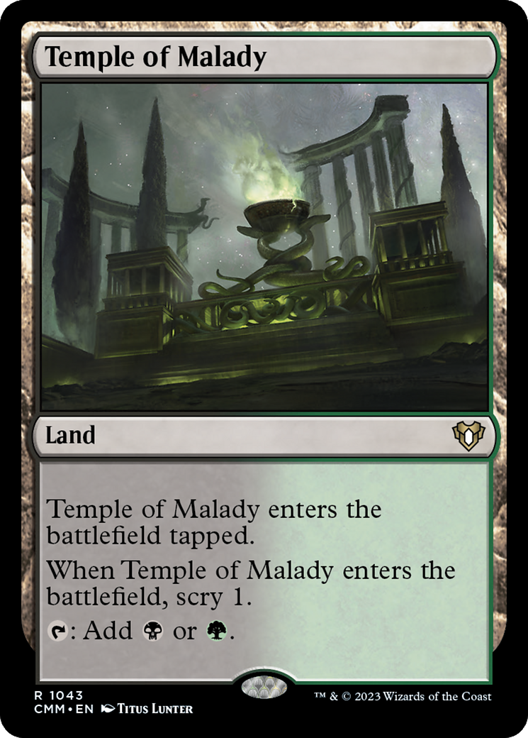 Temple of Malady [Commander Masters] | Gaming Infinity