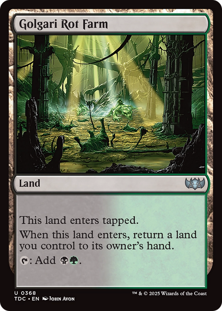 Golgari Rot Farm [Tarkir: Dragonstorm Commander] | Gaming Infinity