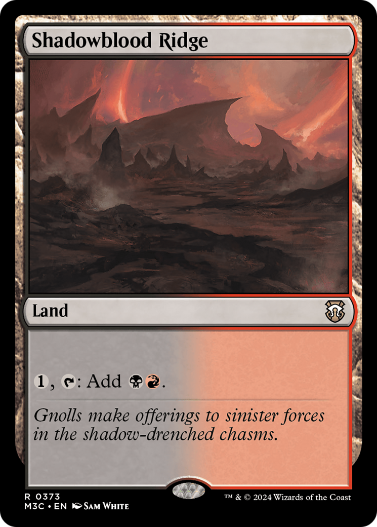 Shadowblood Ridge (Ripple Foil) [Modern Horizons 3 Commander] | Gaming Infinity