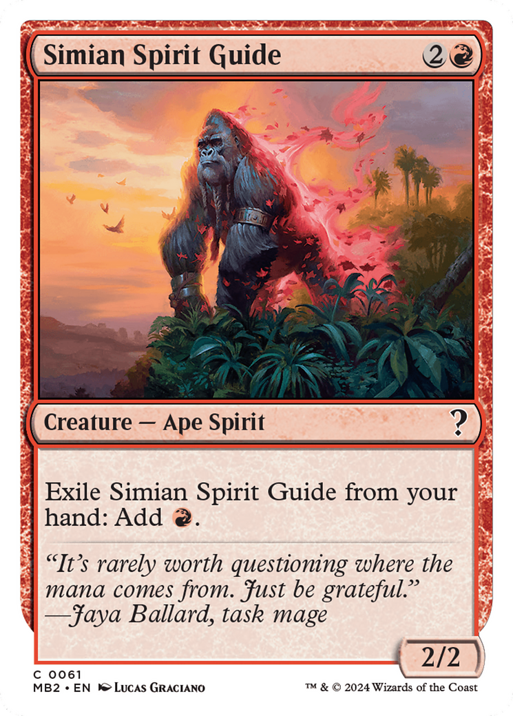 Simian Spirit Guide (White Border) [Mystery Booster 2] | Gaming Infinity