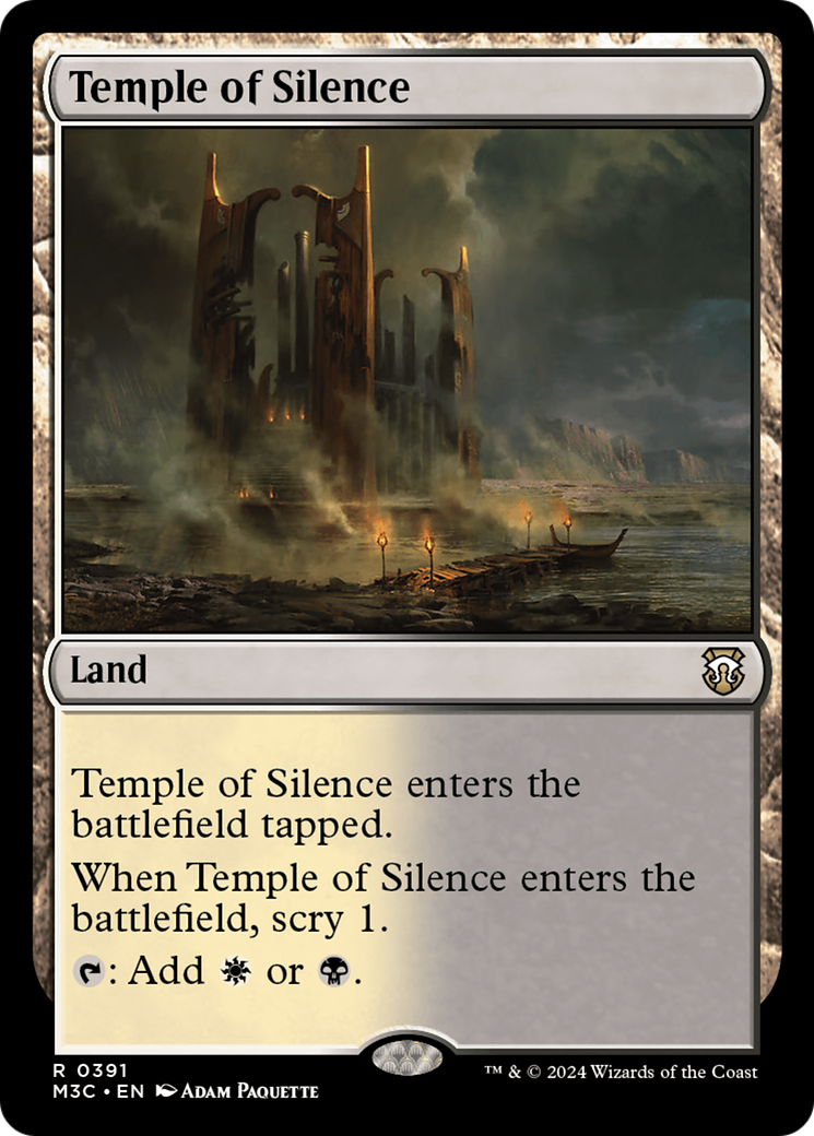 Temple of Silence (Ripple Foil) [Modern Horizons 3 Commander] | Gaming Infinity