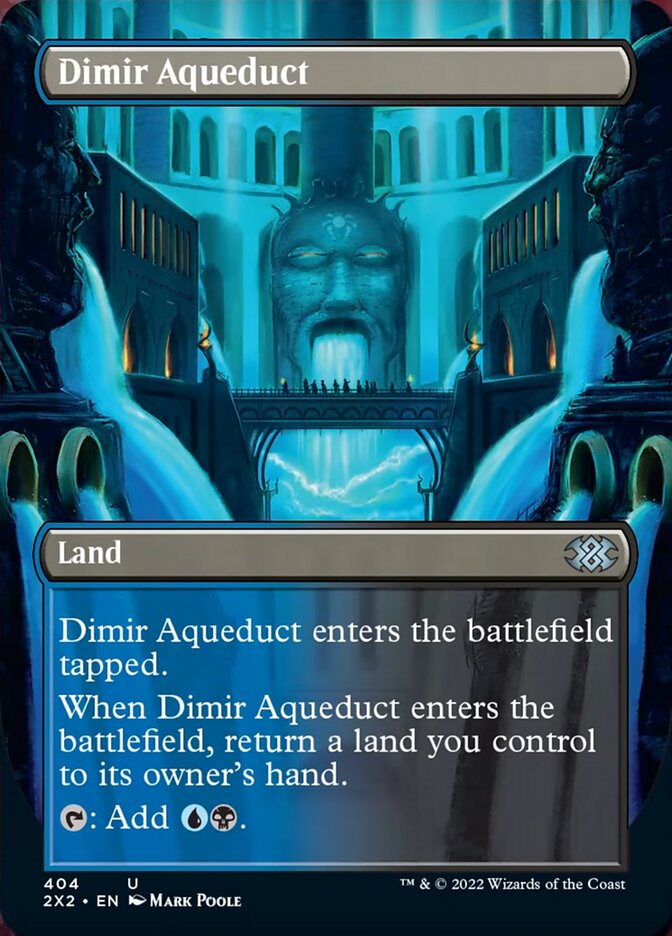 Dimir Aqueduct (Borderless Alternate Art) [Double Masters 2022] | Gaming Infinity