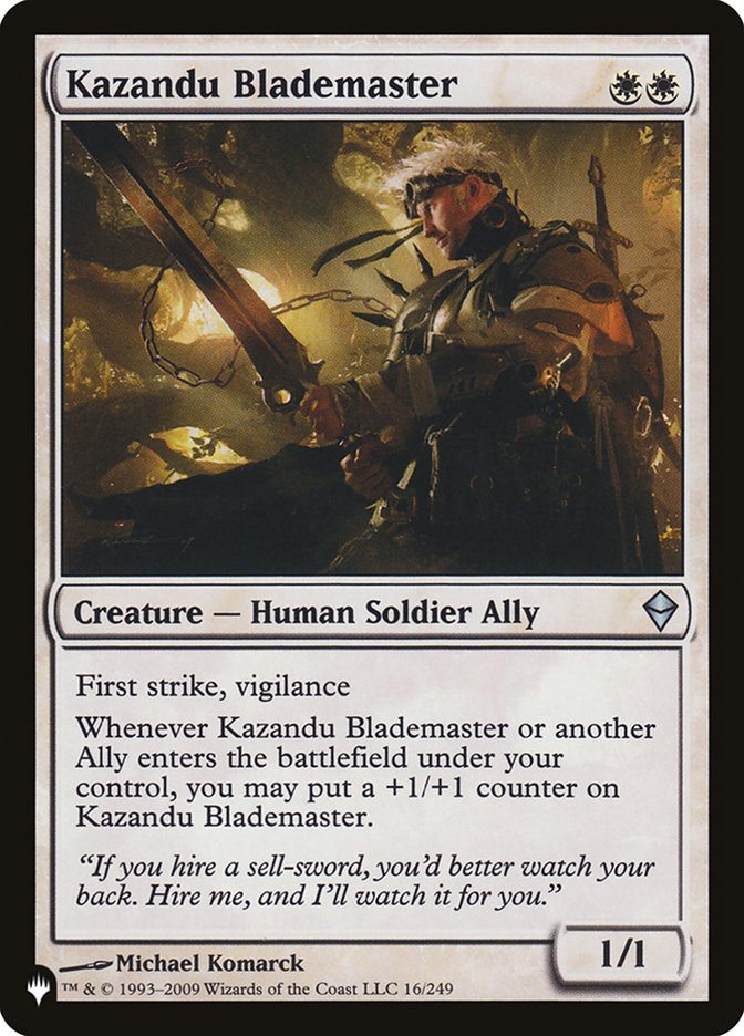 Kazandu Blademaster [The List] | Gaming Infinity