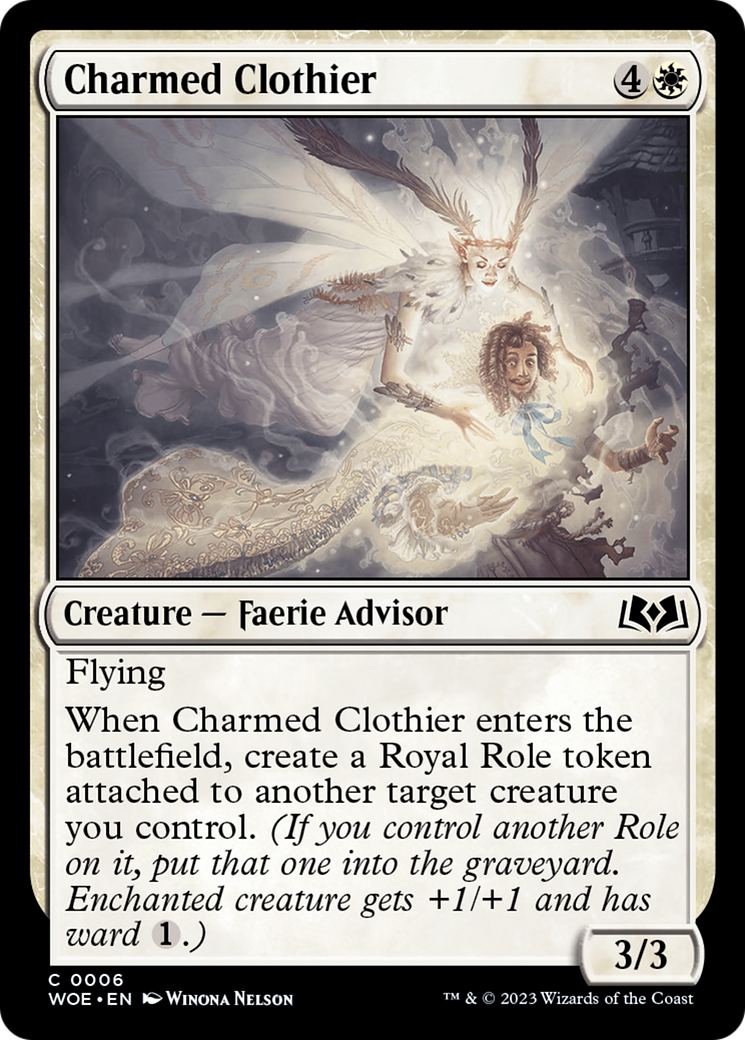 Charmed Clothier [Wilds of Eldraine] | Gaming Infinity