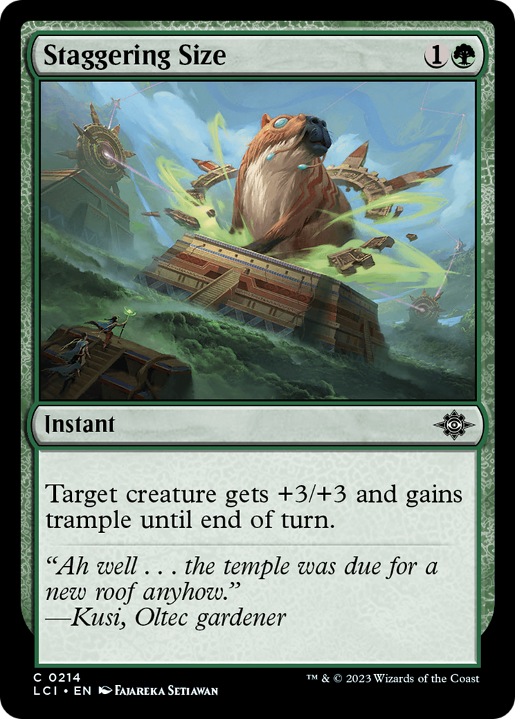 Staggering Size [The Lost Caverns of Ixalan] | Gaming Infinity