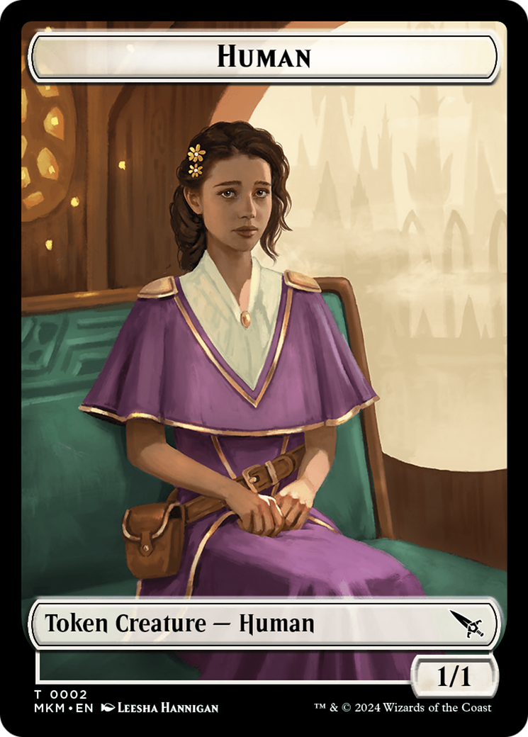 Human Token [Murders at Karlov Manor Tokens] | Gaming Infinity