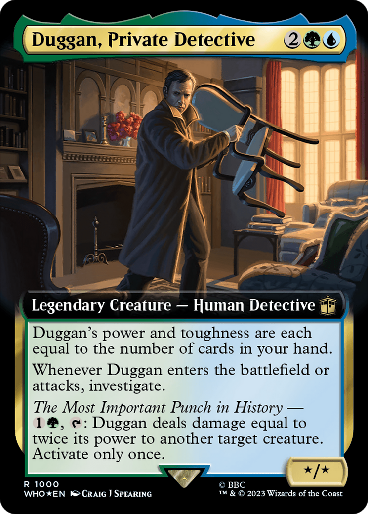 Duggan, Private Detective (Extended Art) (Surge Foil) [Doctor Who] | Gaming Infinity