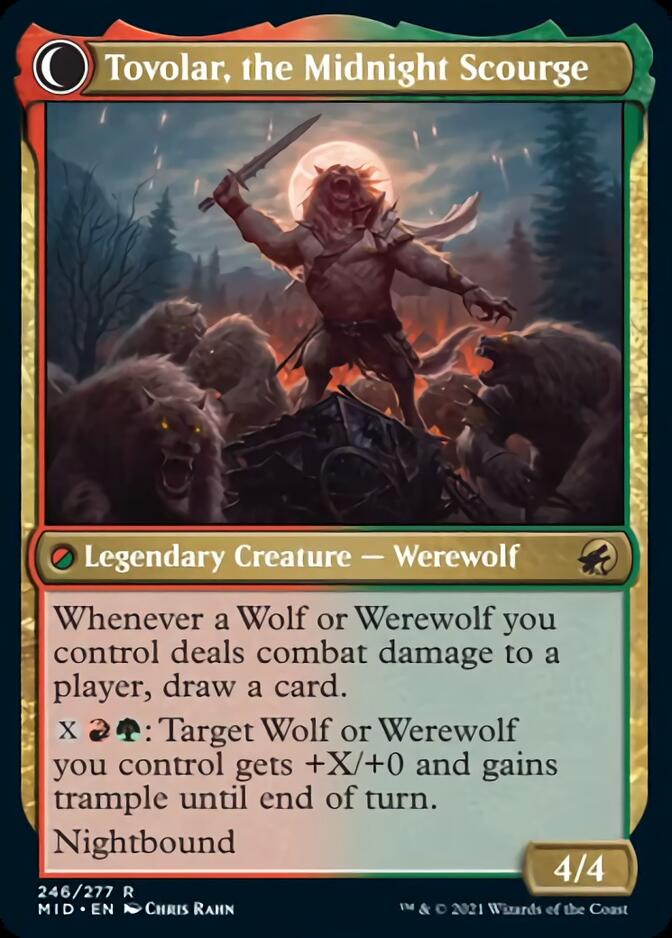 Tovolar, Dire Overlord // Tovolar, the Midnight Scourge [Innistrad: Midnight Hunt] | Gaming Infinity