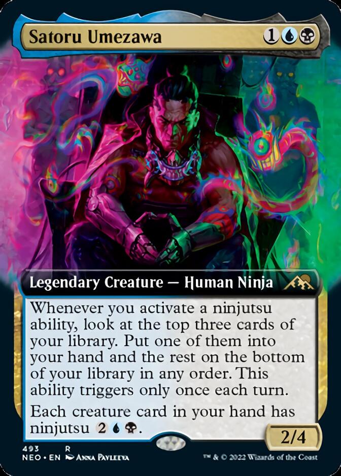 Satoru Umezawa (Extended Art) [Kamigawa: Neon Dynasty] | Gaming Infinity