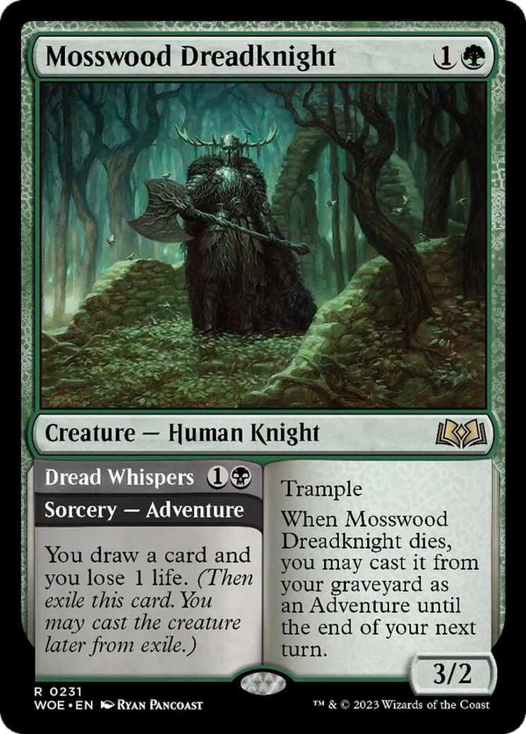 Mosswood Dreadknight // Dread Whispers [Wilds of Eldraine] | Gaming Infinity