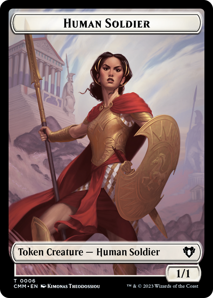 Human Soldier Token [Commander Masters Tokens] | Gaming Infinity