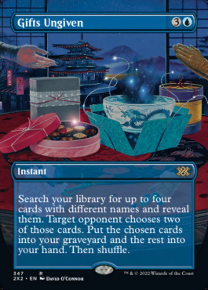 Gifts Ungiven (Borderless Alternate Art) [Double Masters 2022] | Gaming Infinity