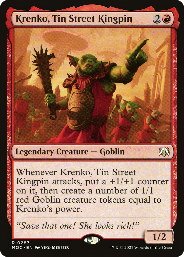 Krenko, Tin Street Kingpin [March of the Machine Commander] | Gaming Infinity