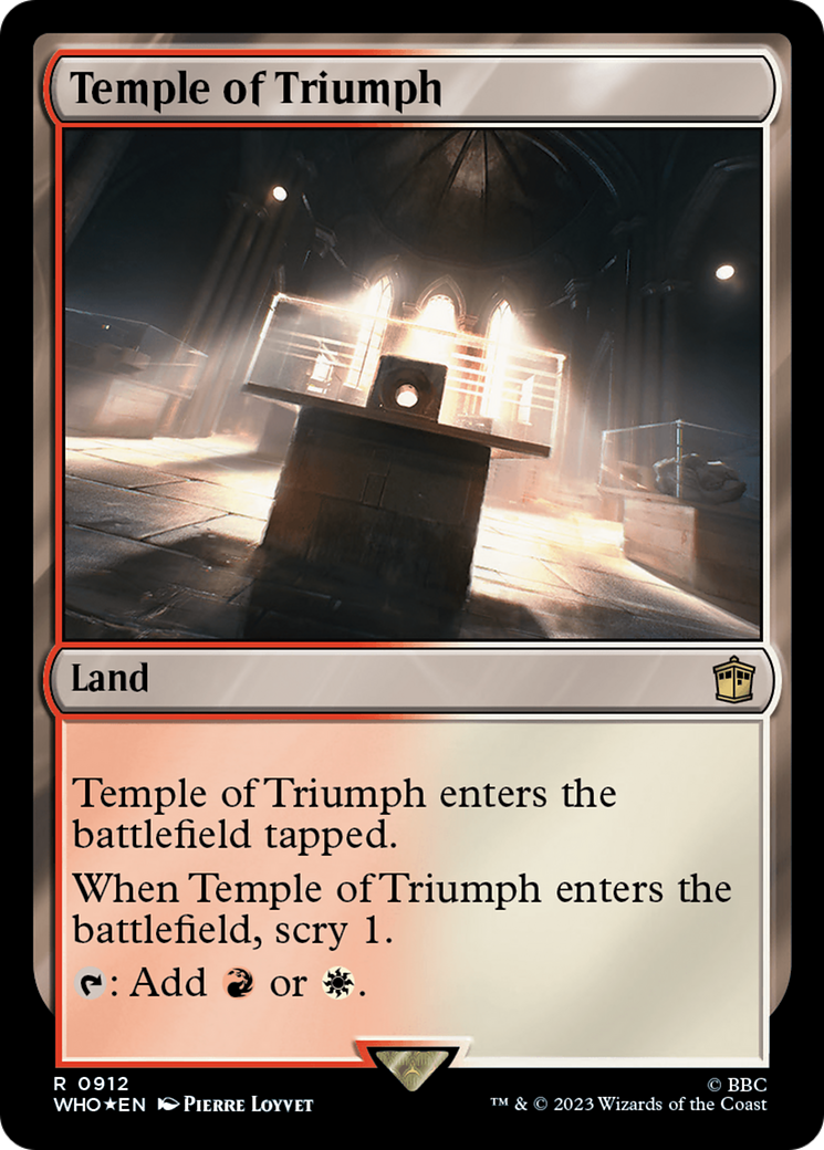 Temple of Triumph (Surge Foil) [Doctor Who] | Gaming Infinity