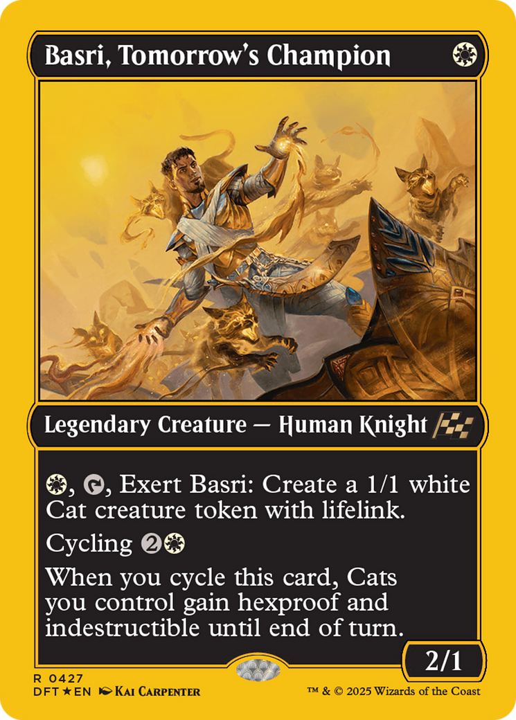 Basri, Tomorrow's Champion (First-Place Foil) [Aetherdrift] | Gaming Infinity