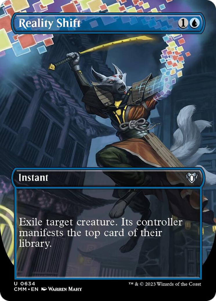 Reality Shift (Borderless Alternate Art) [Commander Masters] | Gaming Infinity