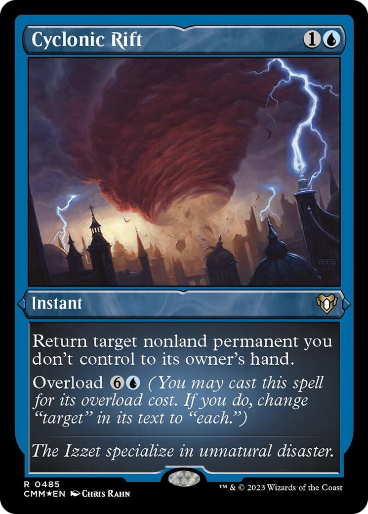 Cyclonic Rift (Foil Etched) [Commander Masters] | Gaming Infinity