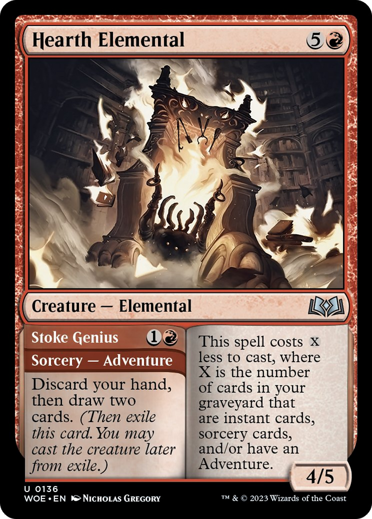 Hearth Elemental // Stoke Genius [Wilds of Eldraine] | Gaming Infinity