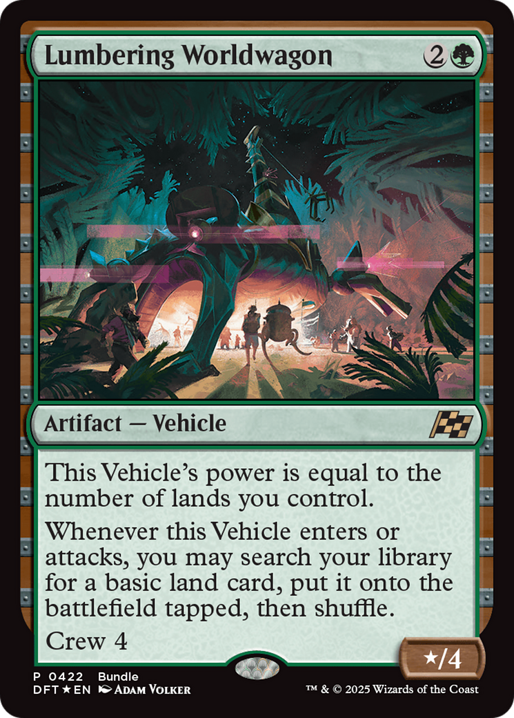 Lumbering Worldwagon (Bundle) [Aetherdrift Promos] | Gaming Infinity