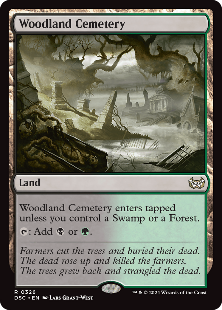 Woodland Cemetery [Duskmourn: House of Horror Commander] | Gaming Infinity