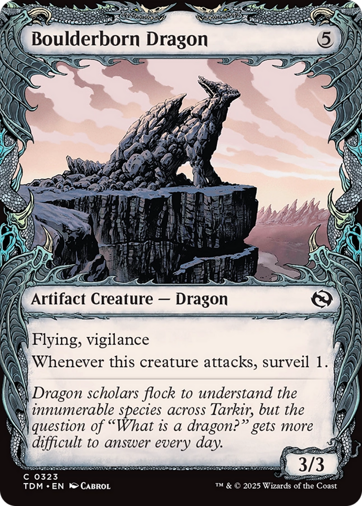 Boulderborn Dragon (Showcase) [Tarkir: Dragonstorm] | Gaming Infinity