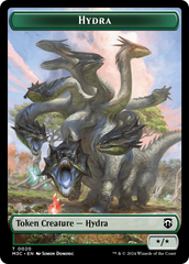 Hydra (Ripple Foil) // Boar Double-Sided Token [Modern Horizons 3 Commander Tokens] | Gaming Infinity