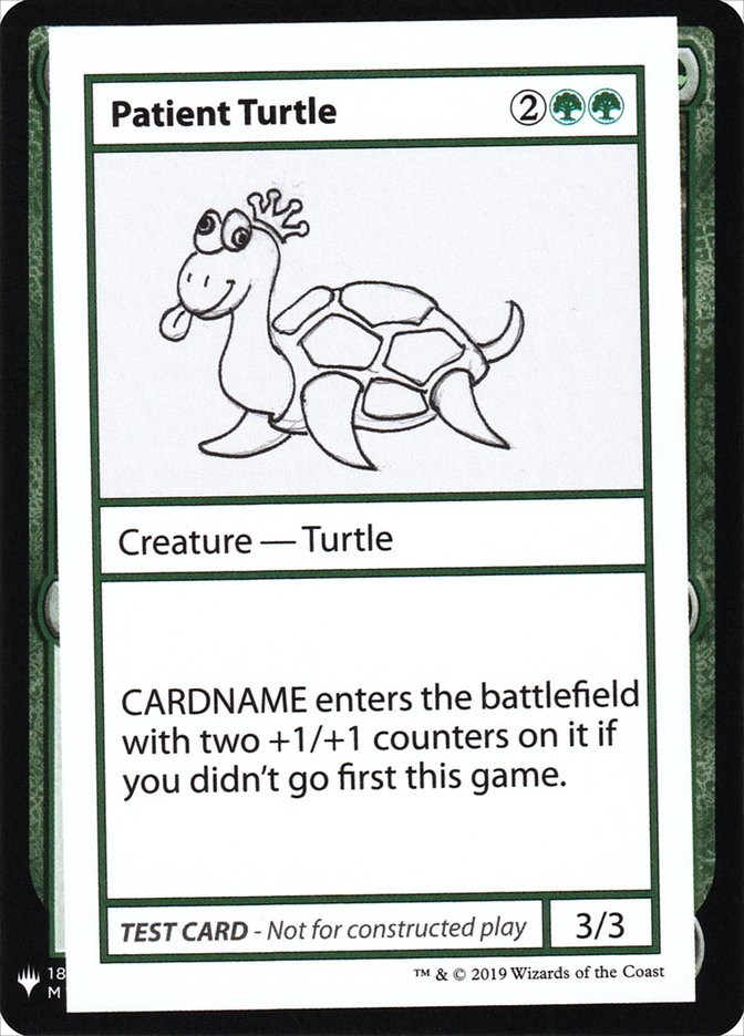 Patient Turtle [Mystery Booster Playtest Cards] | Gaming Infinity