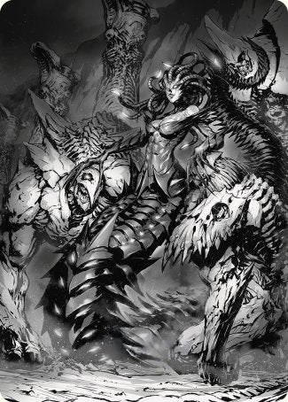Vraska, Betrayal's Sting Art Card [Phyrexia: All Will Be One Art Series] | Gaming Infinity