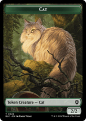 Elemental // Cat Double-Sided Token [Bloomburrow Commander Tokens] | Gaming Infinity