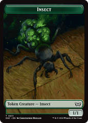 Insect (0011) // Shapeshifter Double-Sided Token [Duskmourn: House of Horror Commander Tokens] | Gaming Infinity