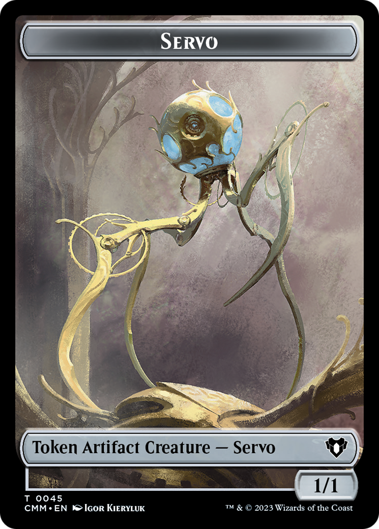 Servo // Elephant Double-Sided Token [Commander Masters Tokens] | Gaming Infinity