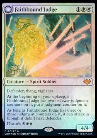 Faithbound Judge // Sinner's Judgment [Innistrad: Crimson Vow Prerelease Promos] | Gaming Infinity