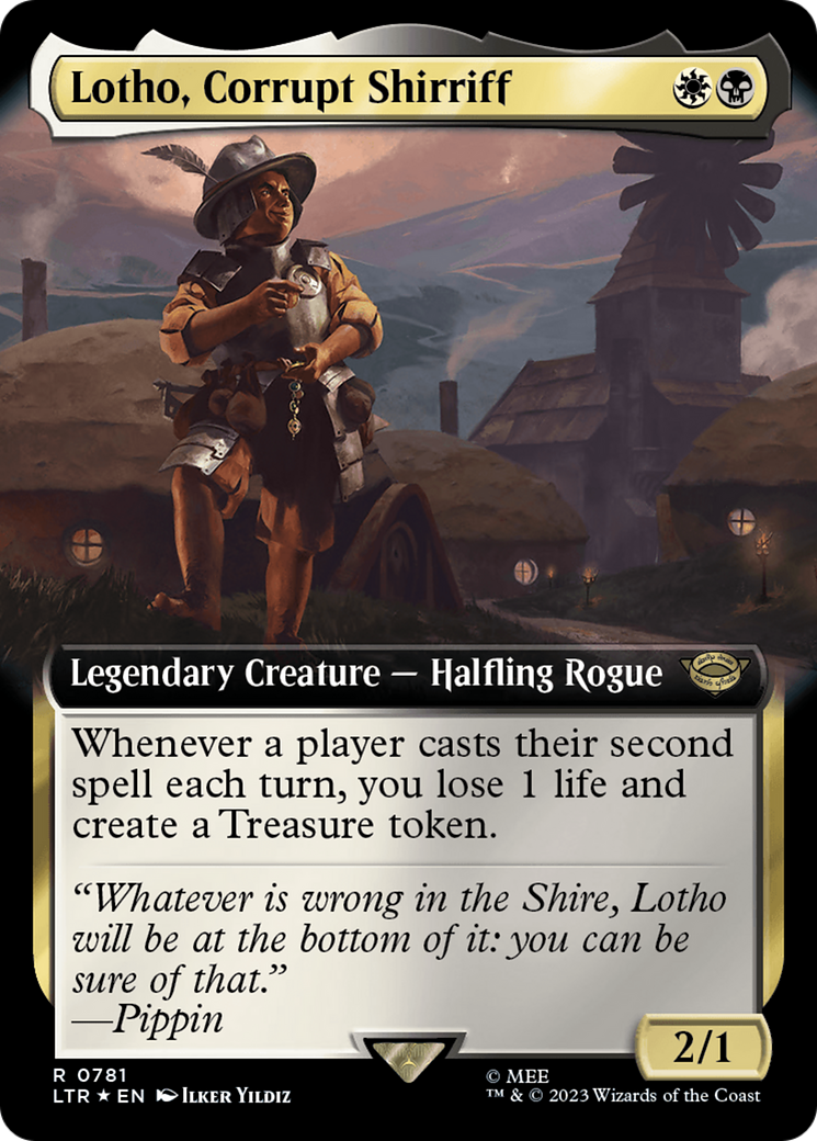 Lotho, Corrupt Shirriff (Extended Art) (Surge Foil) [The Lord of the Rings: Tales of Middle-Earth] | Gaming Infinity