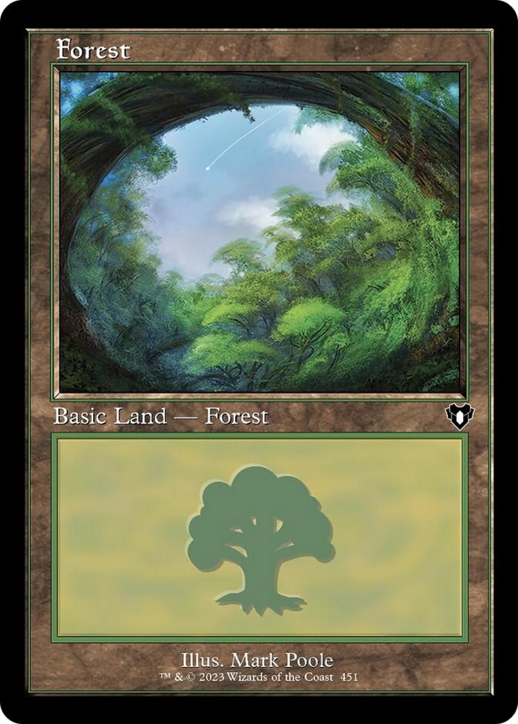 Forest (451) (Retro) [Commander Masters] | Gaming Infinity