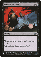 Ambition's Cost (Oversized) [Eighth Edition Box Topper] | Gaming Infinity