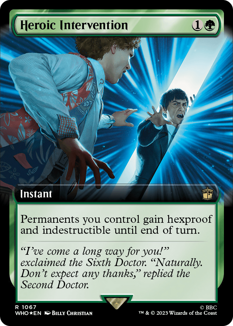 Heroic Intervention (Extended Art) (Surge Foil) [Doctor Who] | Gaming Infinity