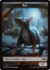 Human // Rat Double-Sided Token [Tarkir: Dragonstorm Commander Tokens] | Gaming Infinity