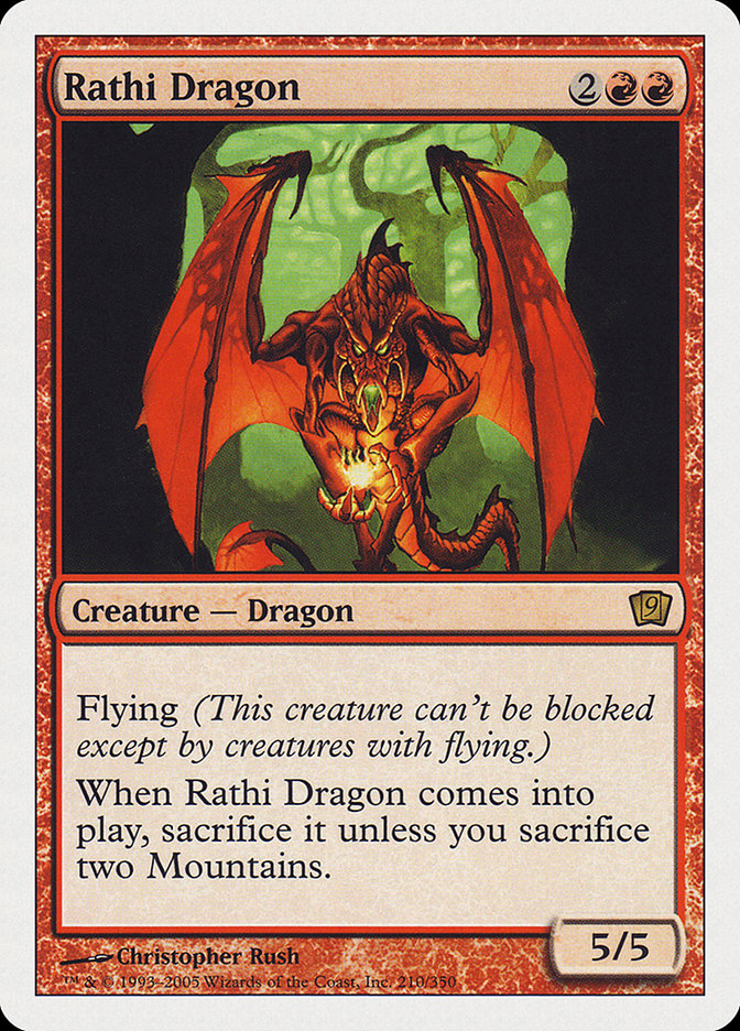 Rathi Dragon (9th Edition) [Oversize Cards] | Gaming Infinity