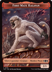 First Mate Ragavan // Treasure Double-Sided Token [Tarkir: Dragonstorm Commander Tokens] | Gaming Infinity