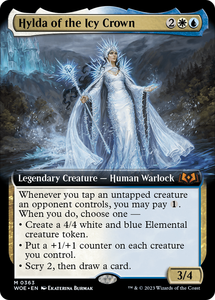 Hylda of the Icy Crown (Extended Art) [Wilds of Eldraine] | Gaming Infinity