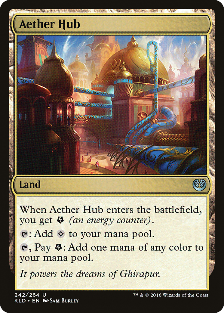 Aether Hub (Ripple Foil) [Modern Horizons 3 Commander] | Gaming Infinity