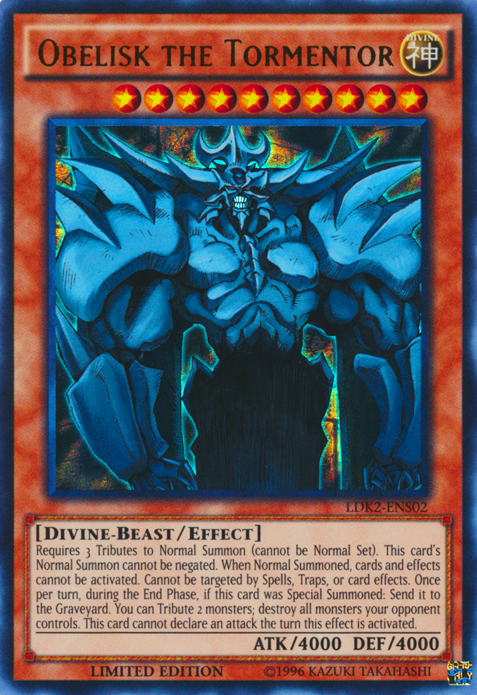 Obelisk the Tormentor [LDK2-ENS02] Ultra Rare | Gaming Infinity