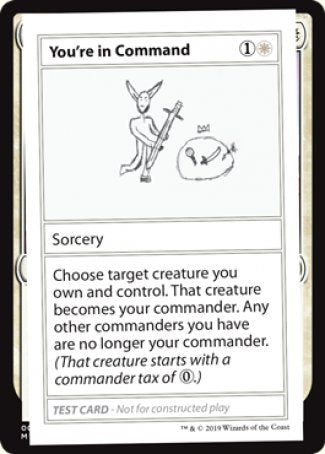 You're in Command (2021 Edition) [Mystery Booster Playtest Cards] | Gaming Infinity