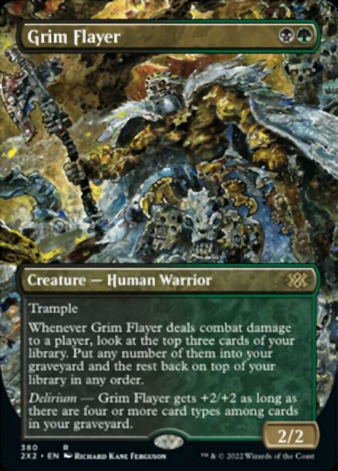 Grim Flayer (Borderless Alternate Art) [Double Masters 2022] | Gaming Infinity