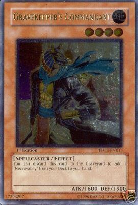 Gravekeeper's Commandant [FOTB-EN015] Ultimate Rare | Gaming Infinity