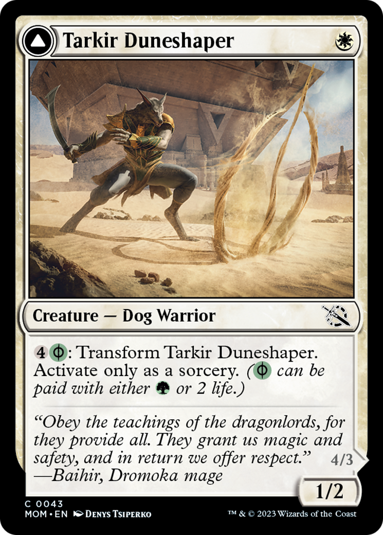 Tarkir Duneshaper // Burnished Dunestomper [March of the Machine] | Gaming Infinity